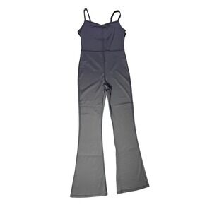 Polly Park Jumpsuit Sleeveless Flare Leg‎ Romper One Piece Medium Black